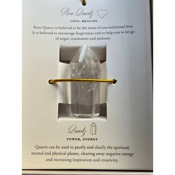 Luna Norte Crystal Set In Gift Box, Fluorite, Pink Quartz & Quartz, Gift Set - Picture 7 of 8